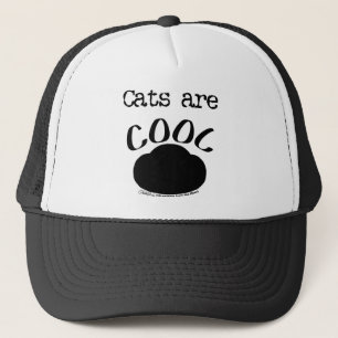 Cool Cat-Paw Print Trucker Hat