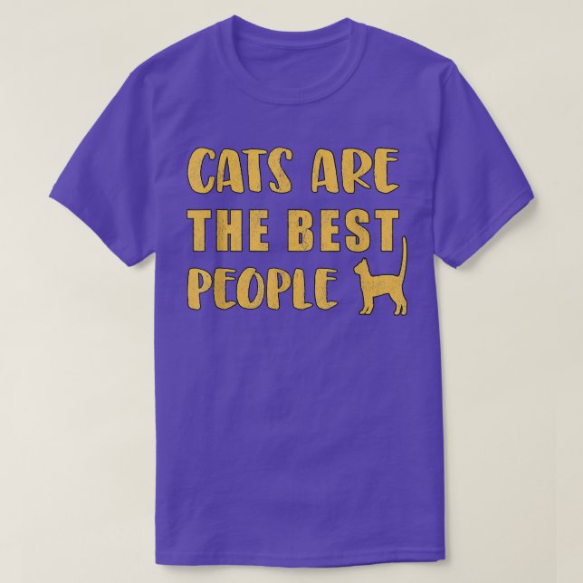 Cool Cat paw Saying The best People  T-Shirt (Design Front)