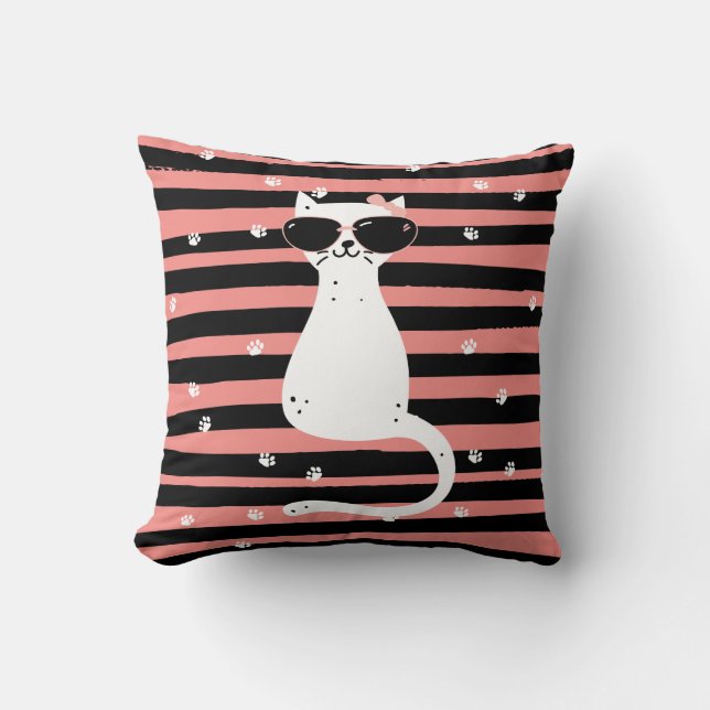 Cool Cat Pillow (Front)