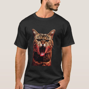 Cool Cat Sticking Tongue Out in Playful Defiance 1 T-Shirt