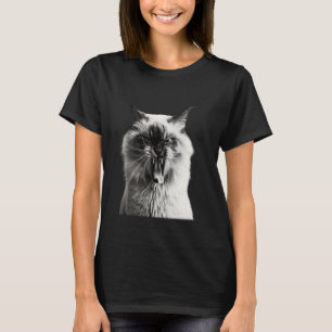 Cool Cat Sticking Tongue Out in Playful Defiance T-Shirt