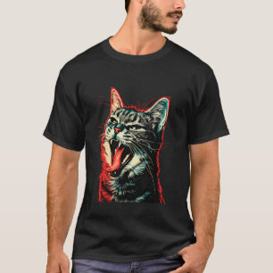 Cool Cat Sticking Tongue Out in Playful Defiance T-Shirt