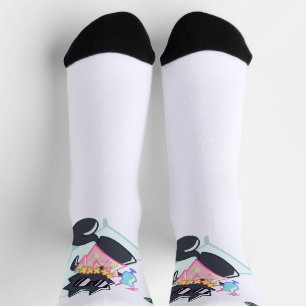 Cool Cat Summer -The Alaska Cat Cafe Socks