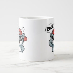 Cool Cat Swagger Large Coffee Mug