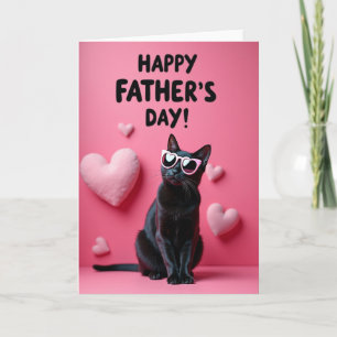 Cool Cat Sweet Fathers Day Card