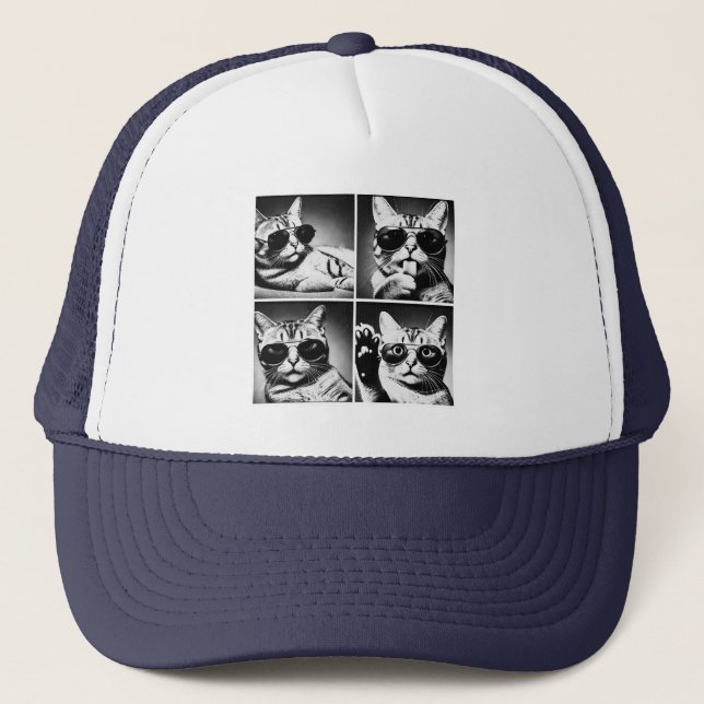  Cool cat Trucker Hat (Front)