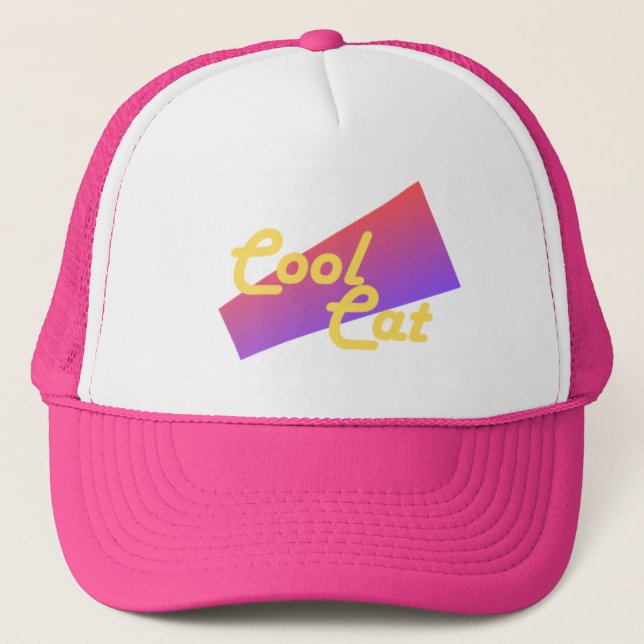 Cool Cat Trucker Hat (Front)