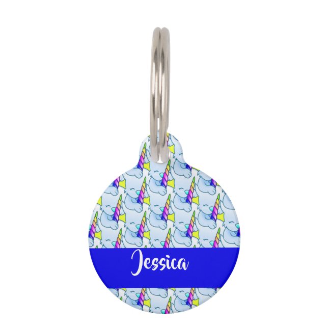Cool cat with candy pet tag (Front)
