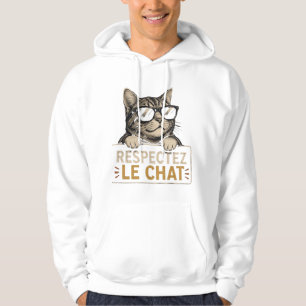 Cool Cat with Sunglasses – Funny Illustration Hoodie
