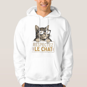 Cool Cat with Sunglasses – Funny Illustration Hoodie