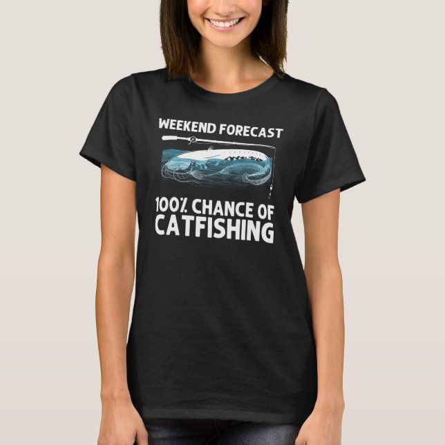 Cool Catfish Fishing For Men Women Catfishing Rod  T-Shirt (Front)