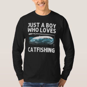 Cool Catfish Fishing For Men Women Catfishing Rod T-Shirt