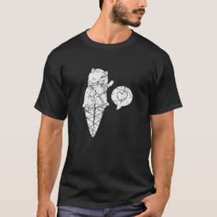 Cool Cats And Ice Cream Cat Cone Sundae   Dessert T-Shirt
