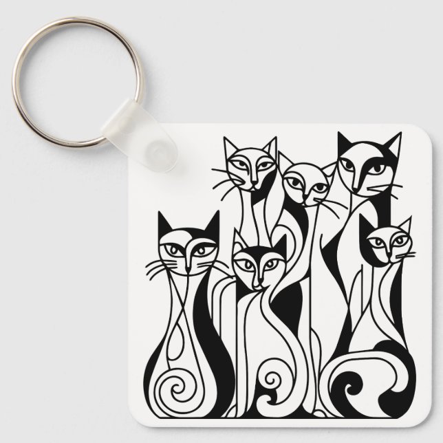 Cool Cats Key Ring (Front)