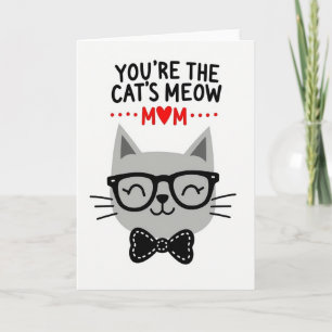 Cool Cats Meow Mothers Day Card