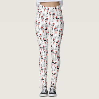 Cool Cats Merry Christmas Leggings