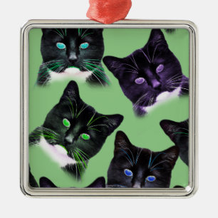 Cool Cats Metal Ornament