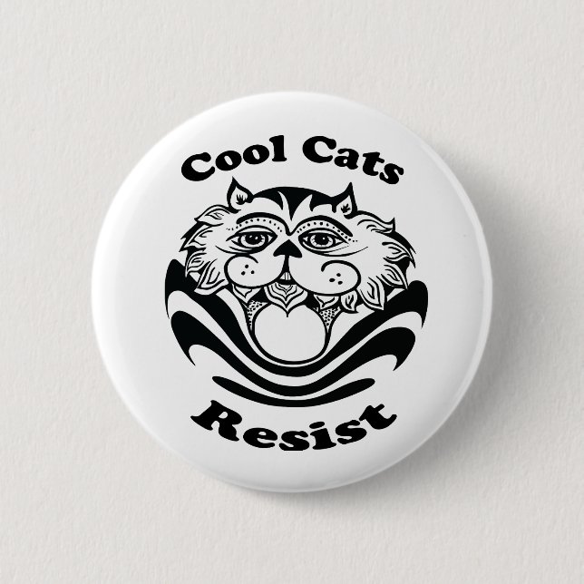 Cool Cats Resist button (Front)