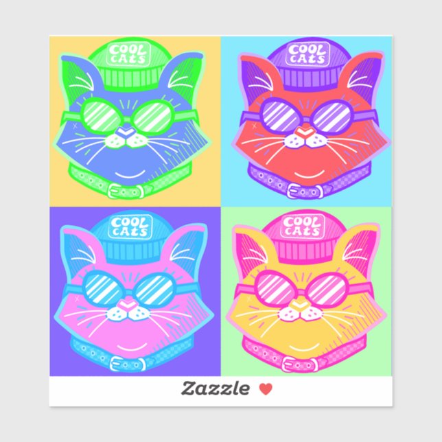 Cool Cats Sticker  (Sheet)