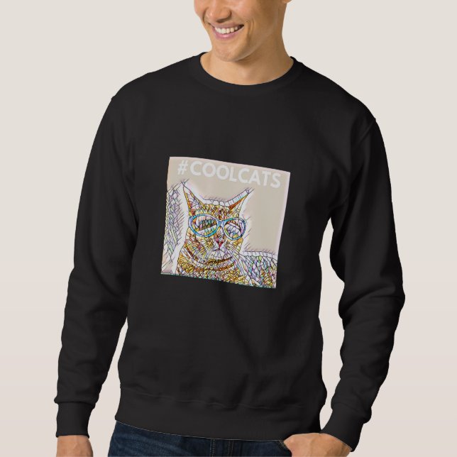 Cool Cats Sunglasses Master Challenge Sweatshirt (Front)