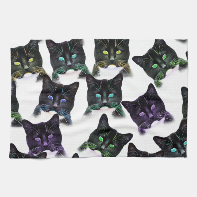 Cool Cats Tea Towel (Horizontal)