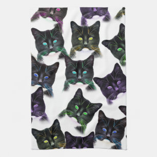 Cool Cats Tea Towel