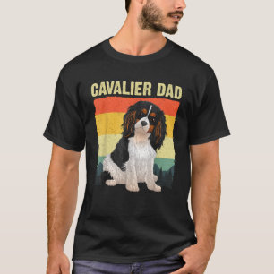 Cool Cavalier King Charles Art For Men Dad Cavalie T-Shirt