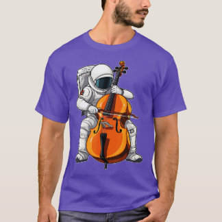Cool Cello Art Cellist Music Cello Player Astronau T-Shirt