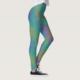 Cool Chameleon Skin Colourful Gradient Pattern Leggings