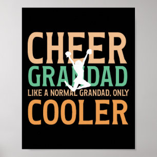 Cool Cheer Grandad Cheerleader Grandad Cheerleadin Poster