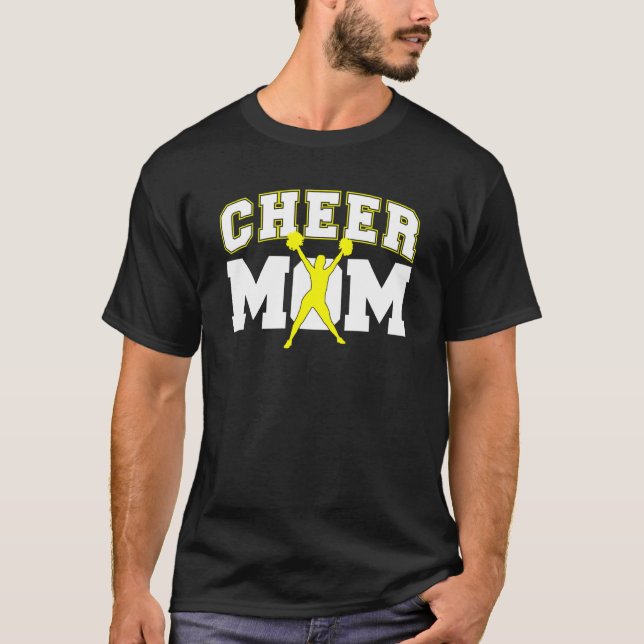 Cool Cheer Mum For Women Cheerleader Cheerleading  T-Shirt (Front)