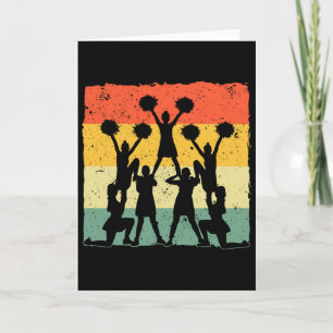 Cool Cheerleader Art Men Women Cheerleading Cheer Card