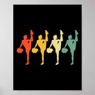 Cool Cheerleader Art Men Women Cheerleading Cheer Poster