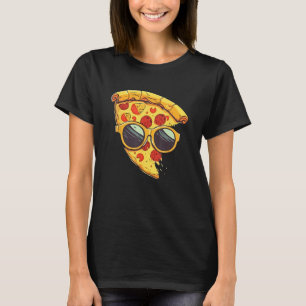 Cool Cheesy Pepperoni Pizza Wearing Sunglasses T-Shirt