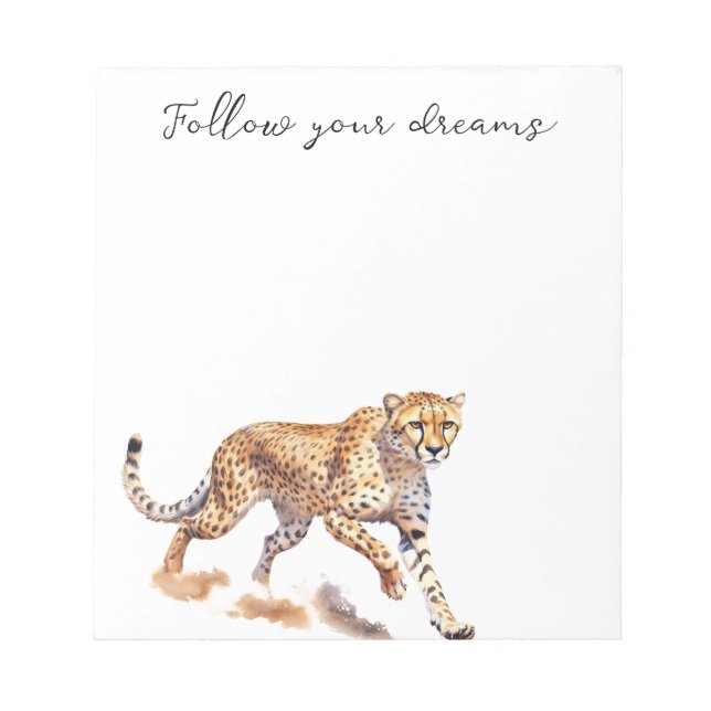 Cool Cheetah Notepad (Front)