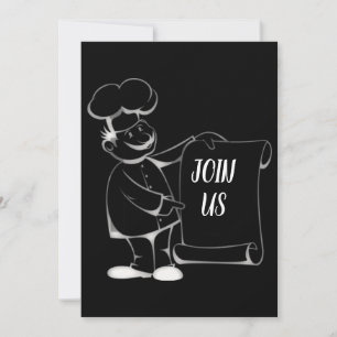 ****COOL CHEF**** UNIQUE PARTY INVITATION