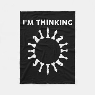 Cool Chess Art For Men Women Kids Chess Player Che Fleece Blanket