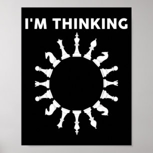 Cool Chess Art For Men Women Kids Chess Player Che Poster