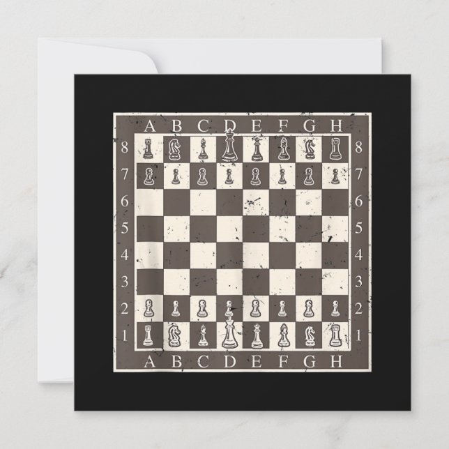 Cool Chess Board Halloween Costume  Funny Lazy DIY Invitation (Front)