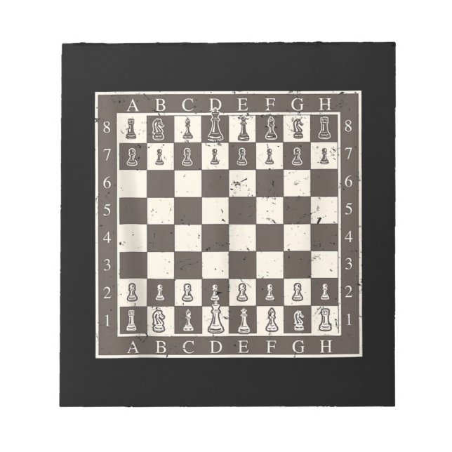 Cool Chess Board Halloween Costume  Funny Lazy Notepad (Front)