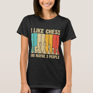 Cool Chess Lovers Art For Men Women Board Game Che T-Shirt