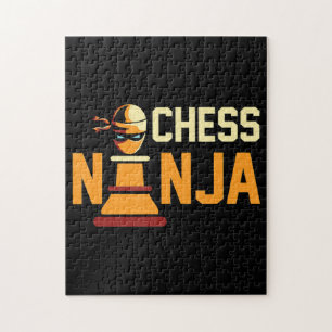 Cool Chess Ninja Chess Lovers Gift Jigsaw Puzzle