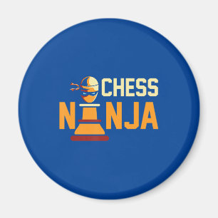 Cool Chess Ninja Chess Lovers Gift Magnet