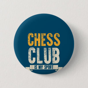 Cool Chess Player Lover Birthday Gift Chess Club 6 Cm Round Badge