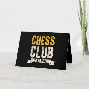 Cool Chess Player Lover Birthday Gift Chess Club Holiday Card