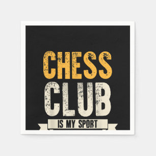 Cool Chess Player Lover Birthday Gift Chess Club Napkin