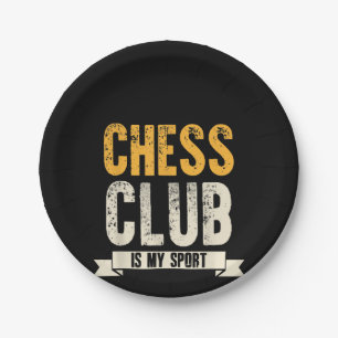 Cool Chess Player Lover Birthday Gift Chess Club Paper Plate