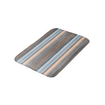 Cool Chic Brown Slate Blue Grey Stripes Art