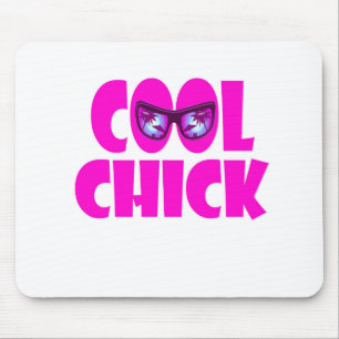 cool chick mouse pad