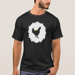 Cool Chicken Daisy Flower Spring Floral Summerchic T-Shirt